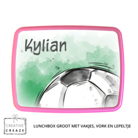 Lunchbox met naam | Voetbal