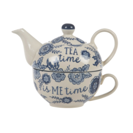 Blue Willow theepot | Tea for one | Sass & Belle