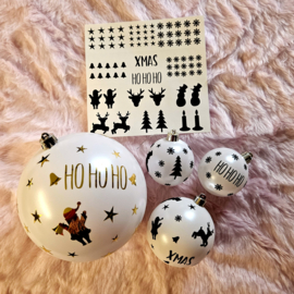 DIY stickers Kerst