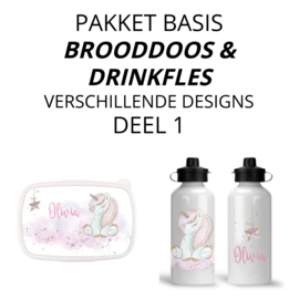 Combipakket brooddoos en drinkfles