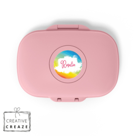 Snackbox Monbento Gram met naam | Regenboog