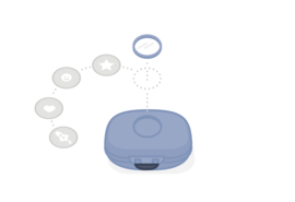Snackbox Monbento Gram met naam | Blue Bubbles