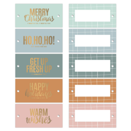 Cadeaulabel Christmas | 5 stuks