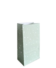 Cadeauzak blokbodem - Green dots