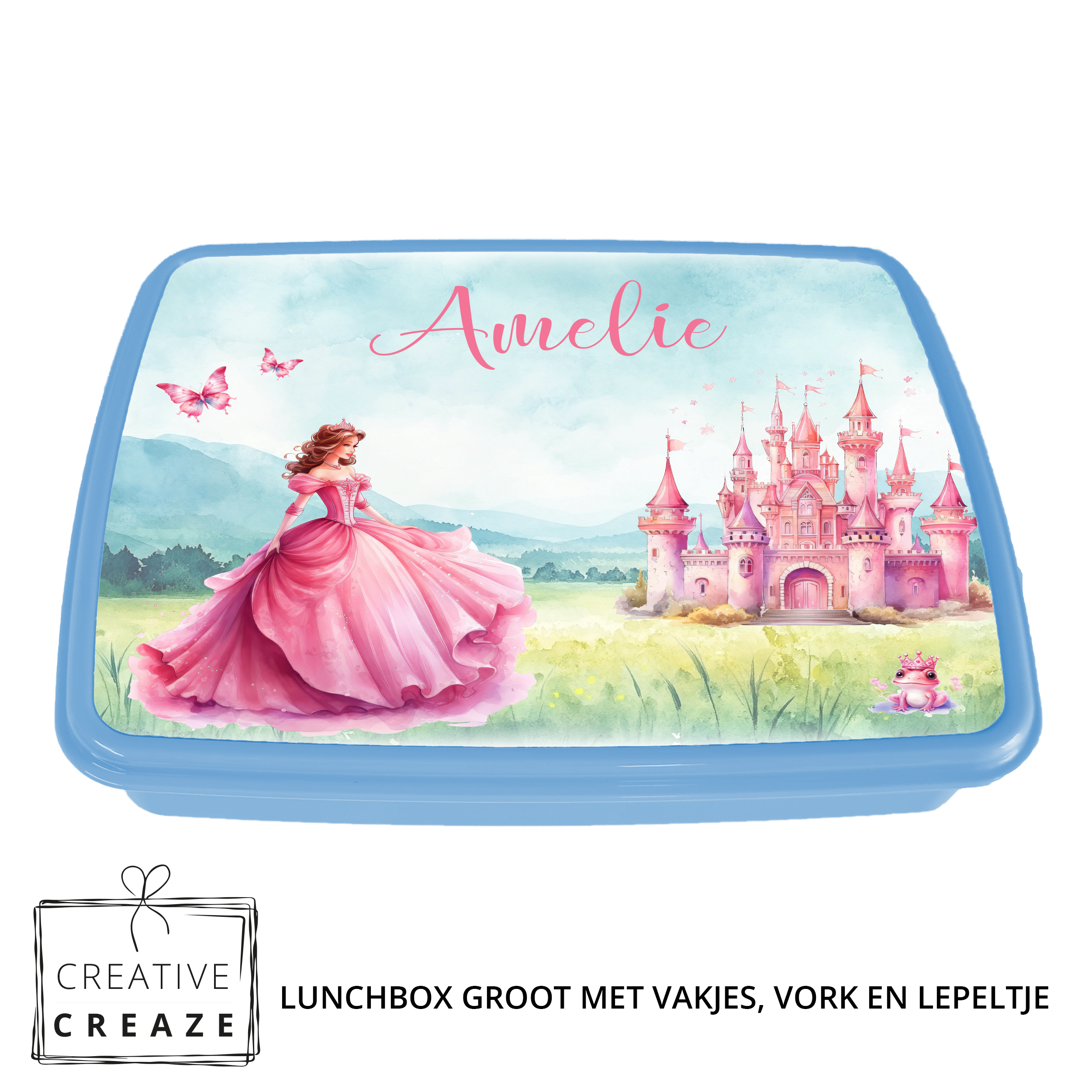 Lunchbox met naam | Prinses