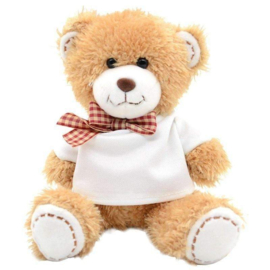Teddybeer met strikje en shirt voor sublimatie