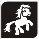 Sjabloon midi - pony