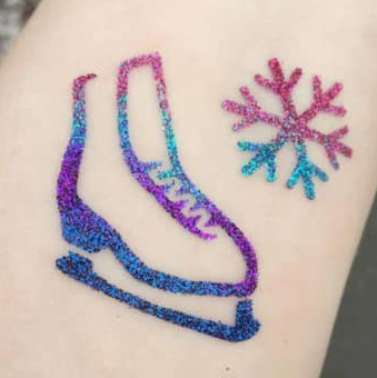 Glittertattoosetje Ijsprinses - inspired by Frozen