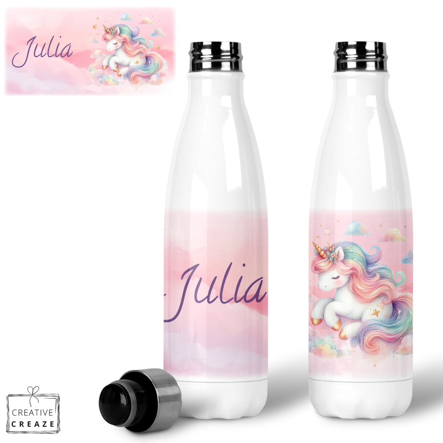 Thermosfles RVS Cloud Unicorn - 500 ml - Warm en koud - €24,99
