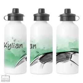 Drinkfles met naam | Voetbal | 400 ml of 600 ml