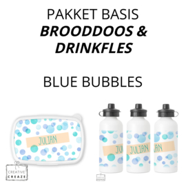 Pakket basic | Brooddoos en drinkfles | verschillende designs mogelijk | deel 4