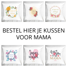 Kussen voor mama, oma, meter - verschillende designs