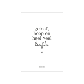 Kaart | Geloof, hoop en heel veel liefde