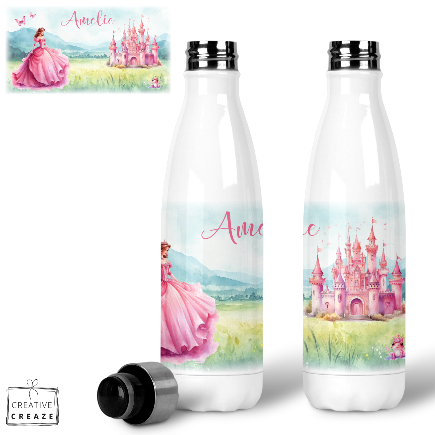 Thermosfles RVS Prinses - 500 ml - Warm en koud - €24,99