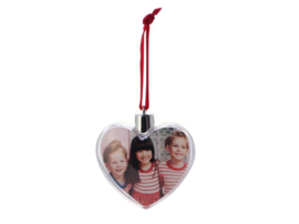 DIY Foto kerstbal hart