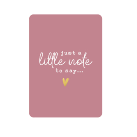 Kaart | Just a little note to say ...