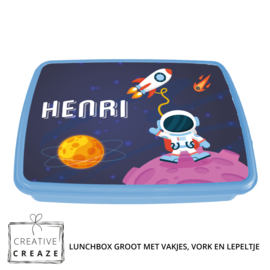 Lunchbox met naam | Space Adventure