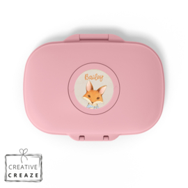 Snackbox Monbento Gram met naam | Vintage vos