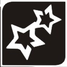 Sjabloon midi - double stars