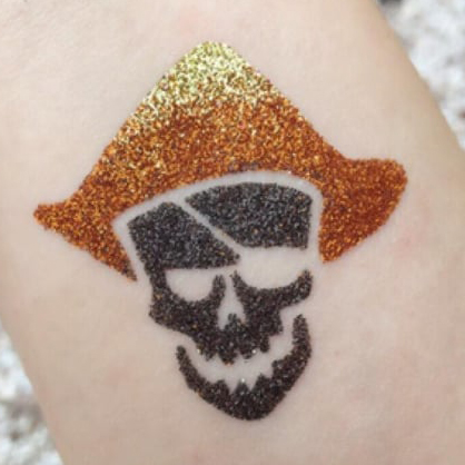 Glittertattoosetje Piraten