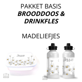 Pakket basic | Brooddoos en drinkfles| verschillende designs mogelijk | deel 3