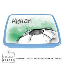 Lunchbox met naam | Voetbal