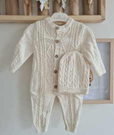Baby Scandinavic Design Wollen Suit + Muts