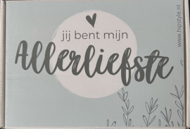 kadopakket 'jij bent mijn allerliefste' / Keuze kleur kaarsjes