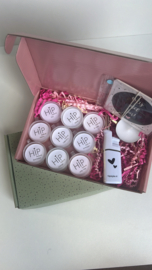 Doosje vol geuren-  oud groen dots