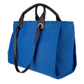 NOMADS TOTE -Bold blue Mesh / black leather SOLD OUT
