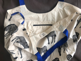 Shopper - Zebra Natural / Kobalt Blauw SOLD OUT