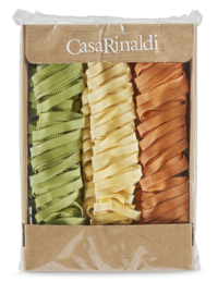 Casa Rinaldi Pasta All'Uovo Aromatizzata - Pizzi Tricolore 500g (per 12 st.)