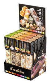 Casa Rinaldi Torrone Box Assorti, 4 Pezzi Da 100g x 5 Gusti - Pisatacchio - Cappuccino - Zabaione - Noce - Mandorla 2kg (per 1 st.)