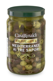 Casa Rinaldi Mediterranee - Olive Denocciolate Tre Sapori 1,5kg (per 4 st.)