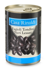 Casa Rinaldi Legumi - Fagioli Tondini Neri Lessati 400g (per 24 st.)