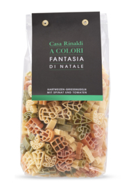 Casa Rinaldi Pasta Aromatizzata 3 Colori - Fantasie Di Natale 500g (per 12 st.)