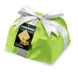 Casa Rinaldi Panettoni Farciti - Crema Di Pistacchio E Ricorperto Di Cioccolato Fondente 750g (per 6 st.)