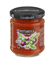 Casa Rinaldi Sughi Dal Pomodoro Fresco - Puttanesca 190g (per 12 st.)