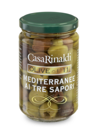 Casa Rinaldi Mediterranee - Olive Denocciolate Tre Sapori 270g (per 12 st.)