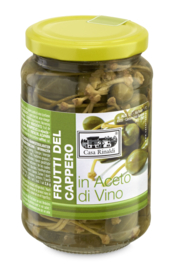 Casa Rinaldi Capperi In Aceto - Frutti Del Cappero In Aceto 370g (per 12 st.)