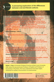 Orality and Literacy The Technologizing of the Word, Ong, Walter J.