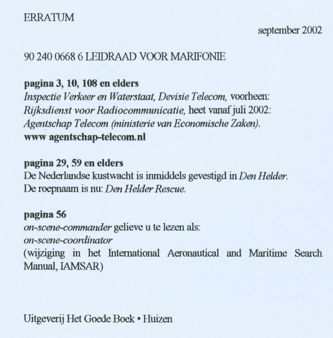 Leidraad voor marifonie voor het Basiscertificaat en GMDSS module B examen , Richard Vooren