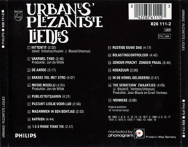 Plezantste Liedjes , Urbanus