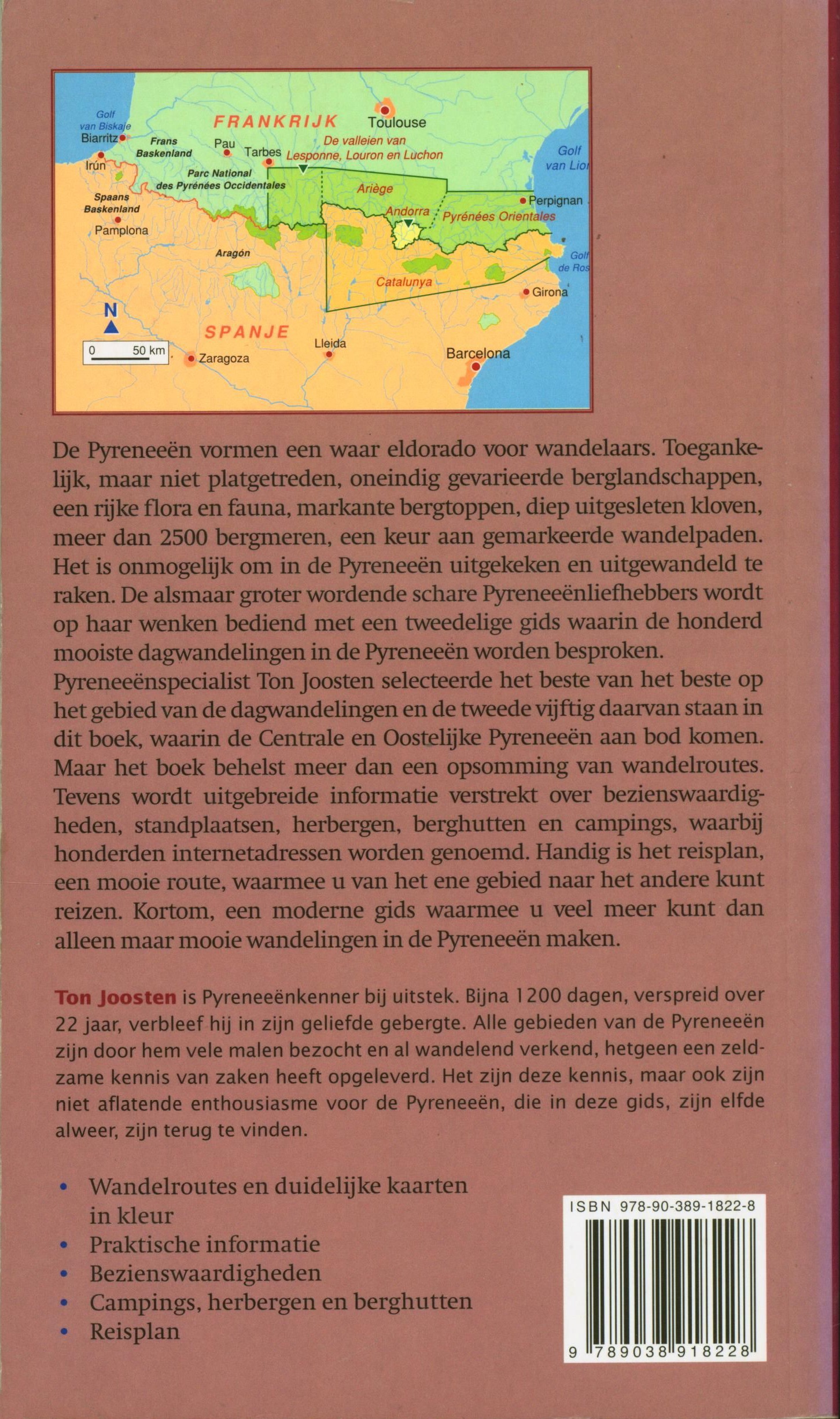De 100 Mooiste Dagwandelingen In De Pyreneeen Dl 2 2 Centrale En Oostelijke Pyreneeen, Ariege, Catalunya, Andorra, Pyrenees Orientales ,  Ton Joosten