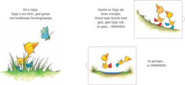 Gonnie & vriendjes - Gonnie en vriendjes in ganzenpas een flapjesboek , Olivier Dunrea Serie: Gonnie & Vriendjes