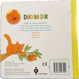 Dikkie Dik in de Tuin - Kartonnen Boek - Jet Boeke - 18 pagina's - Voorleesboekje - Prentenboek, Jet Boeke