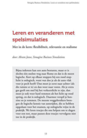 Serious gaming leren door te ervaren , Jan Schilt