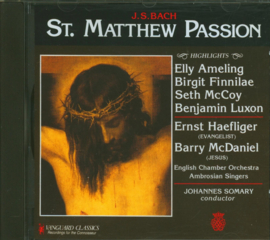 BACH: ST. MATTHEW PASSION / MATTHEUS PASSION (HIGHLIGHTS) Artiest(en): Elly Ameling