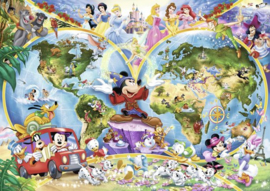 Ravensburger puzzel Disney's Wereldkaart - Legpuzzel - 1000 stukjes ,  Ravensburger