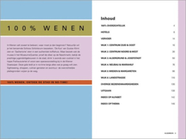100% Wenen / druk Heruitgave Met Uitneembare Plattegrond , Chantal de Hommel Serie: 100% Stedengidsen